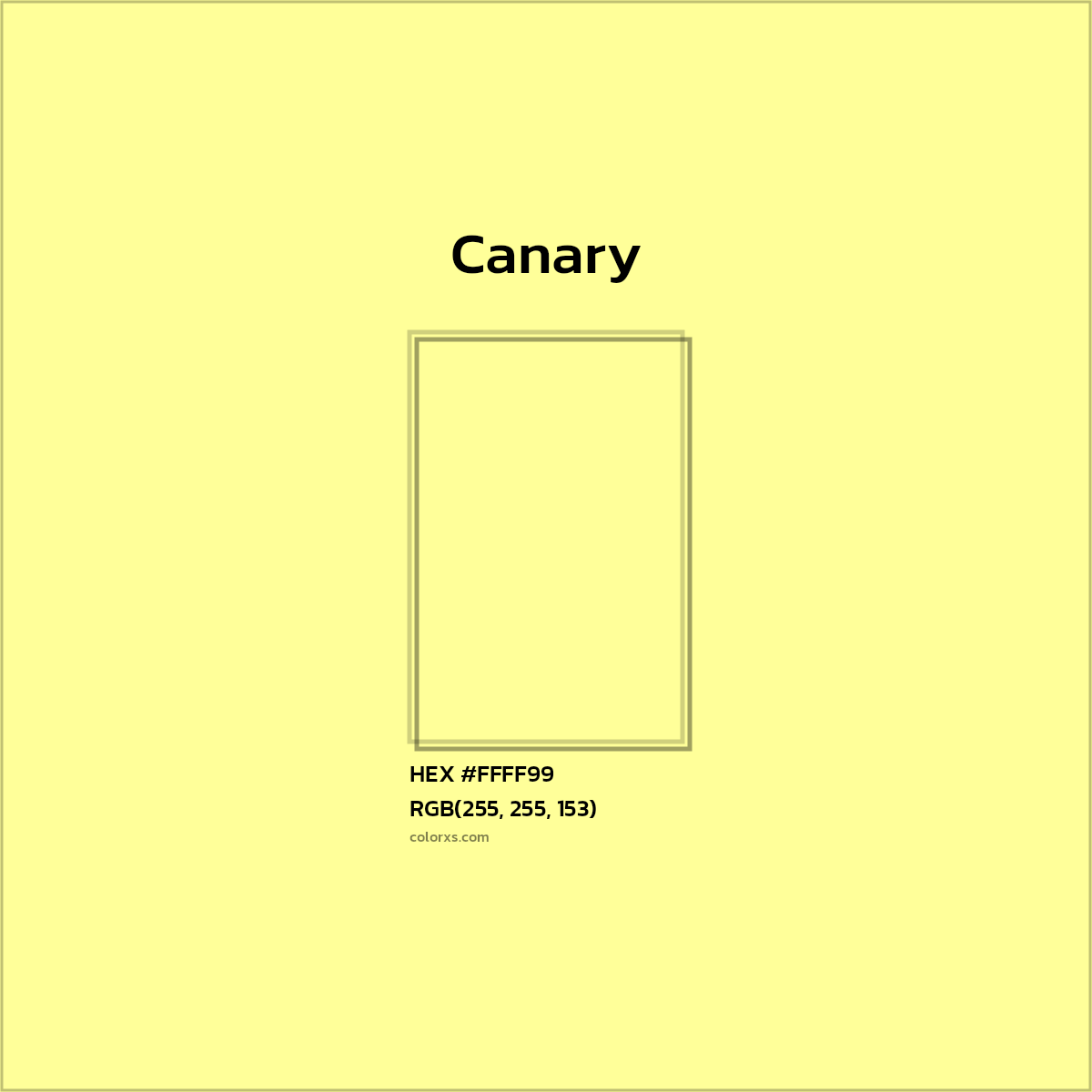 Canary Color Chart