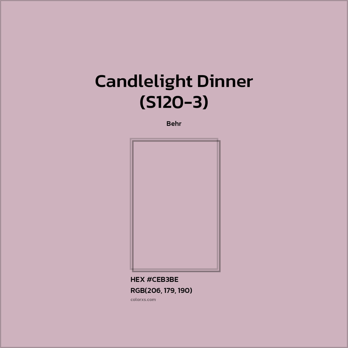 Behr Candlelight Dinner (S1203) Paint color codes, similar paints and