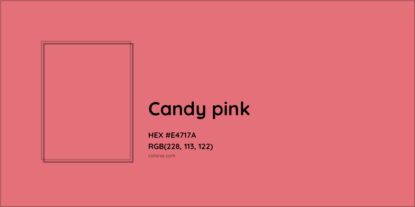 HEX #E4717A Candy pink Color - Color Code