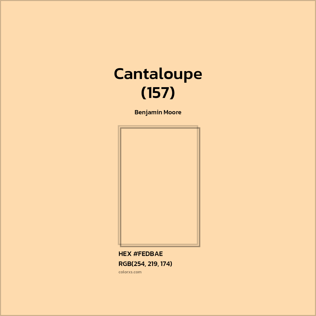 Benjamin Moore Cantaloupe (157) Paint color codes, similar paints and