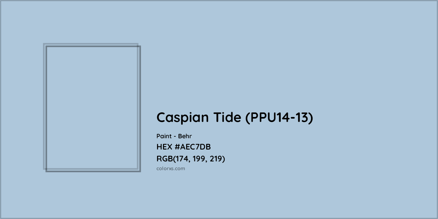 HEX #AEC7DB Caspian Tide (PPU14-13) Paint Behr - Color Code