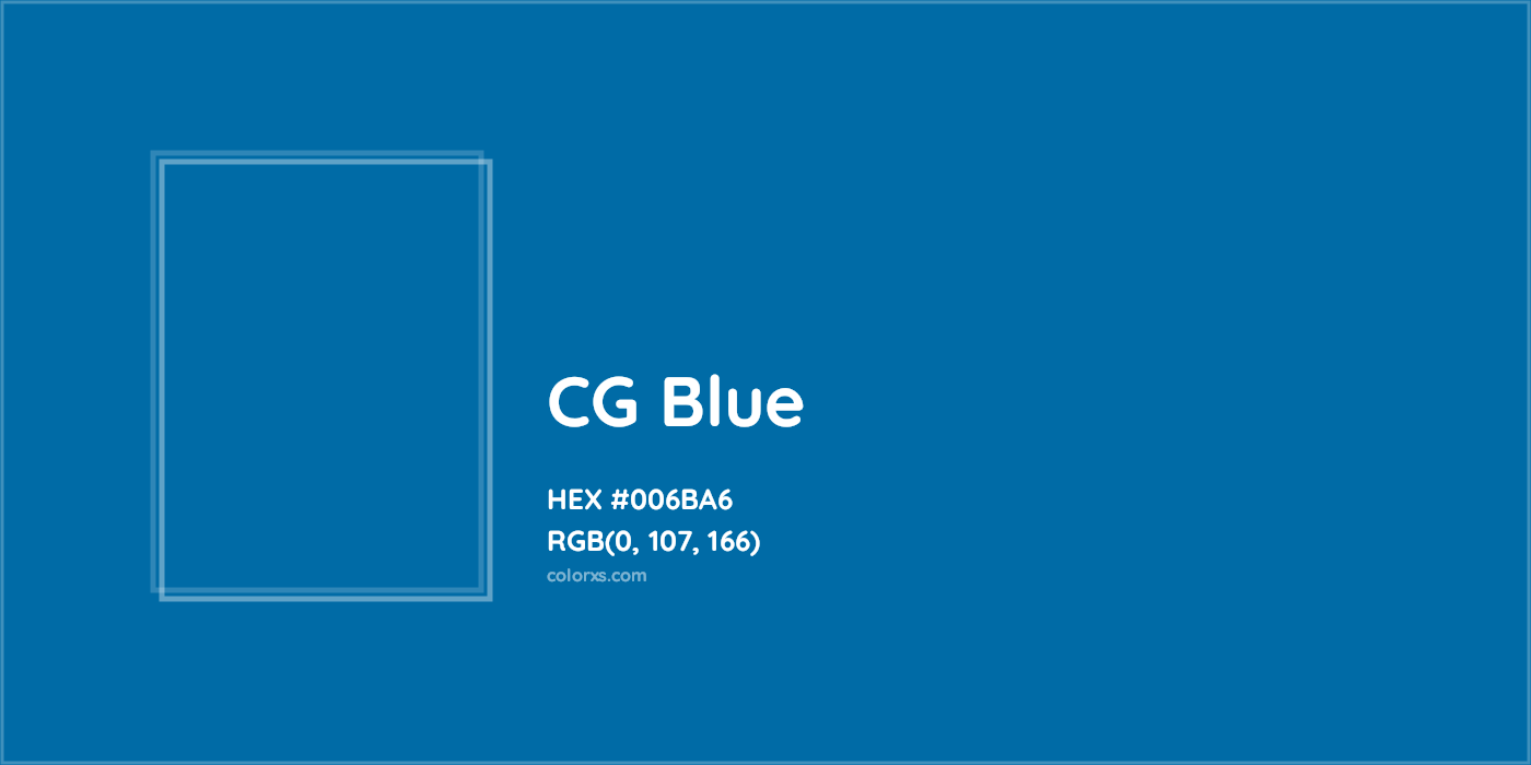 HEX #006BA6 CG Blue Other - Color Code