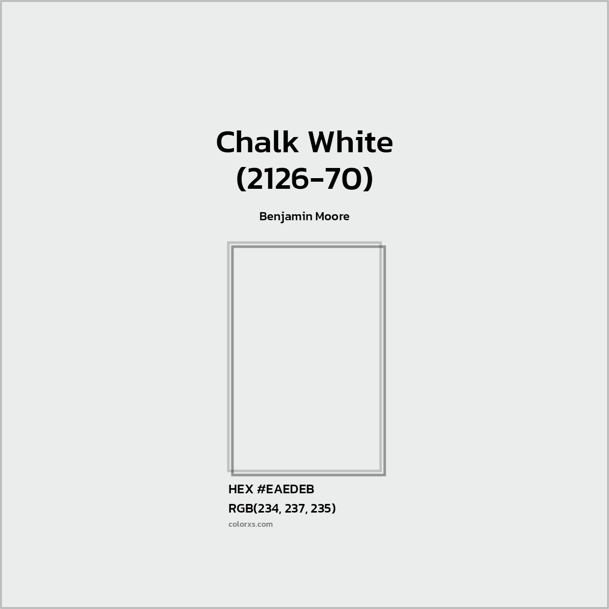 Benjamin Moore Chalk White (212670) Paint color codes, similar paints