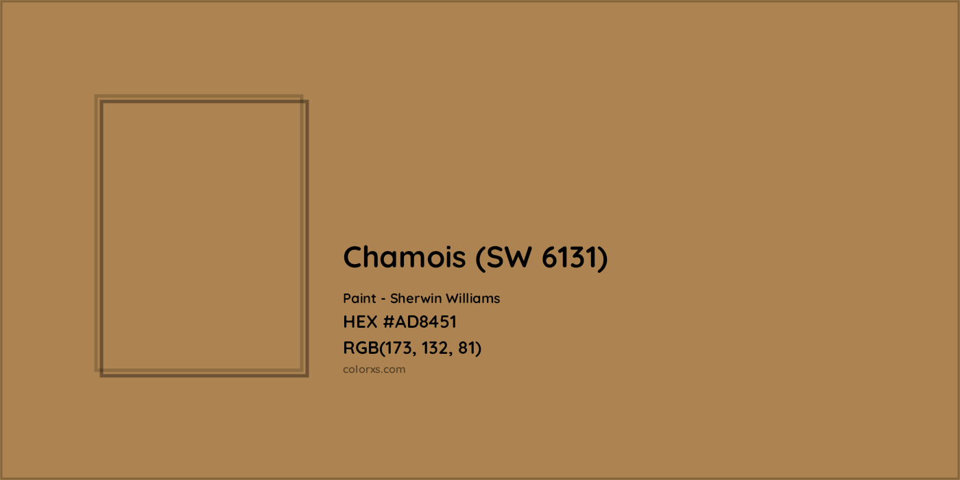 HEX #AD8451 Chamois (SW 6131) Paint Sherwin Williams - Color Code
