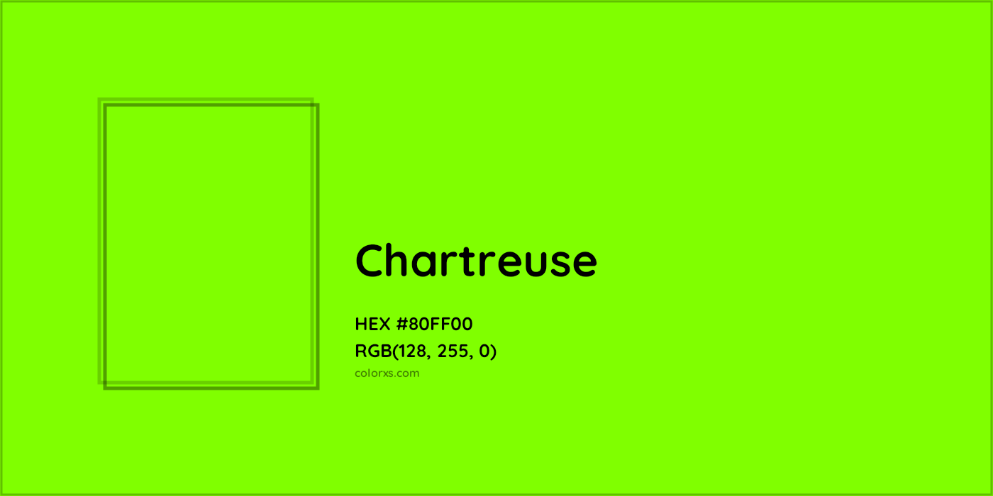 HEX #80FF00 Chartreuse Color - Color Code