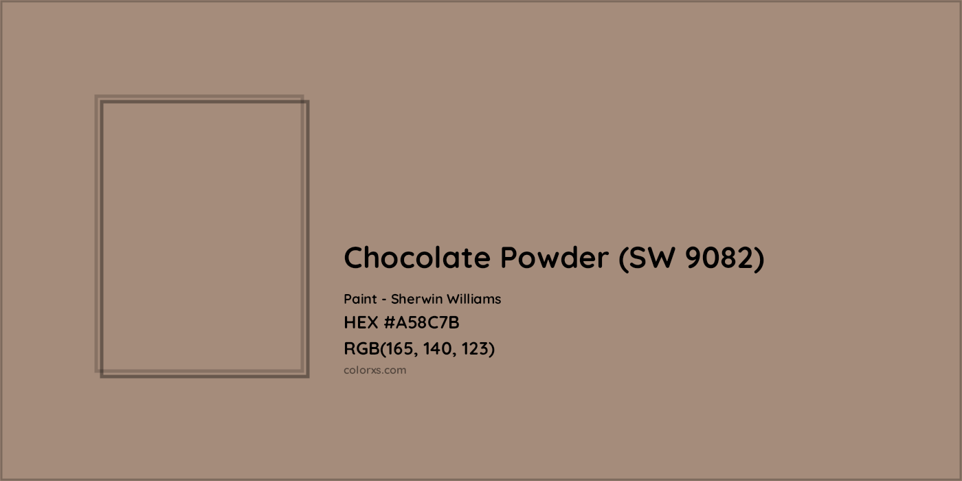 HEX #A58C7B Chocolate Powder (SW 9082) Paint Sherwin Williams - Color Code
