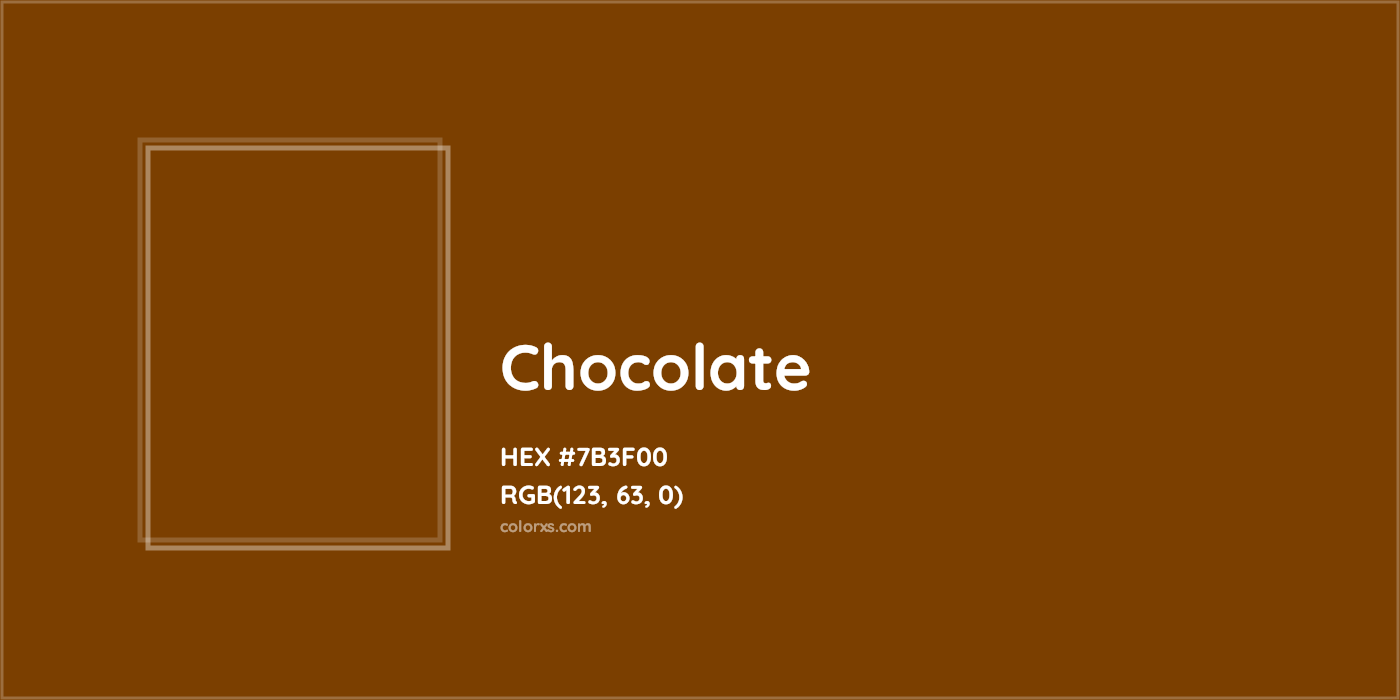 HEX #7B3F00 Chocolate Color - Color Code