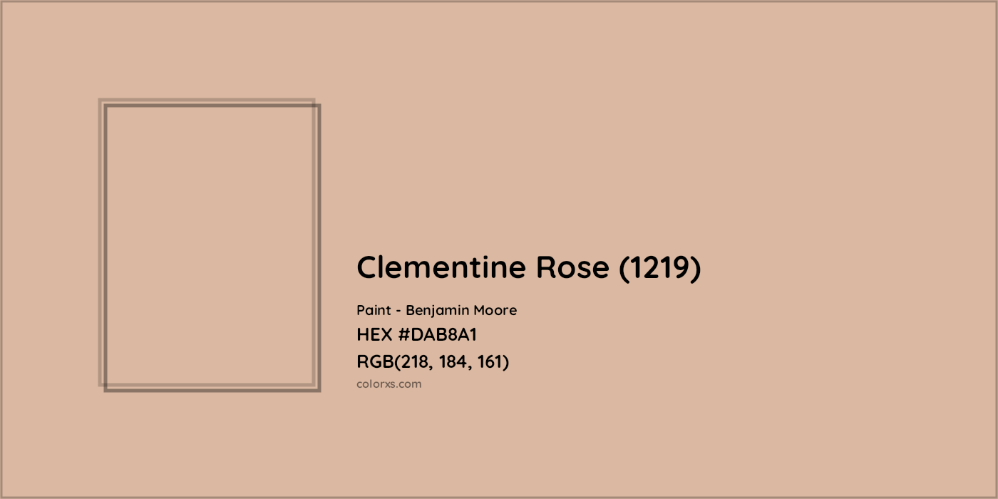 HEX #DAB8A1 Clementine Rose (1219) Paint Benjamin Moore - Color Code