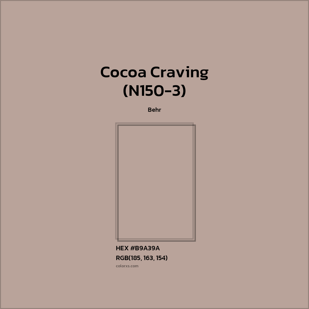 Behr Cocoa Craving (N1503) Paint color codes, similar paints and colors