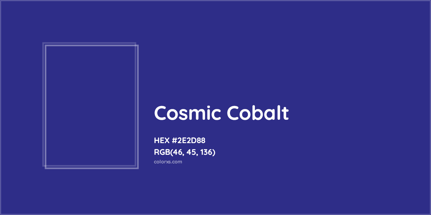 HEX #2E2D88 Cosmic Cobalt Color - Color Code