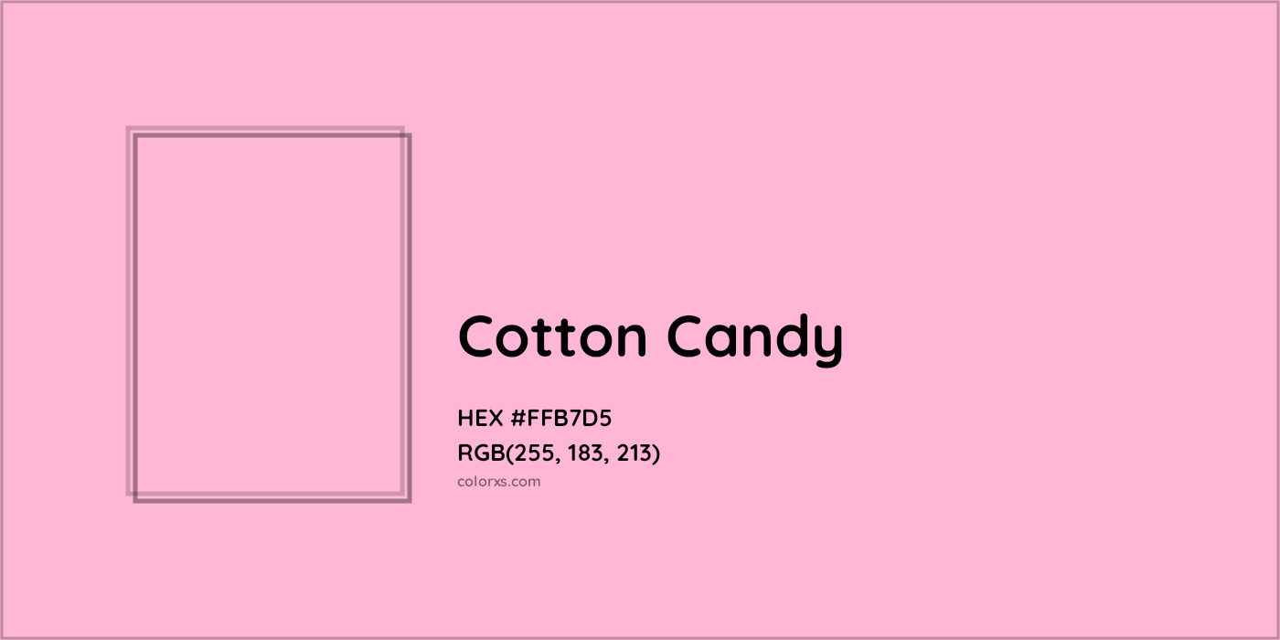 HEX #FFB7D5 Cotton Candy Color Crayola Crayons - Color Code