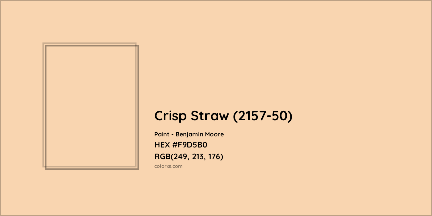 HEX #F9D5B0 Crisp Straw (2157-50) Paint Benjamin Moore - Color Code