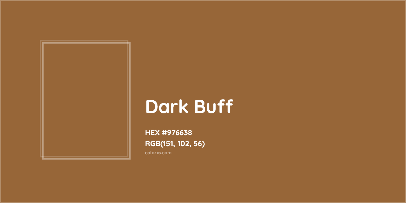 HEX #976638 Dark Buff Color - Color Code