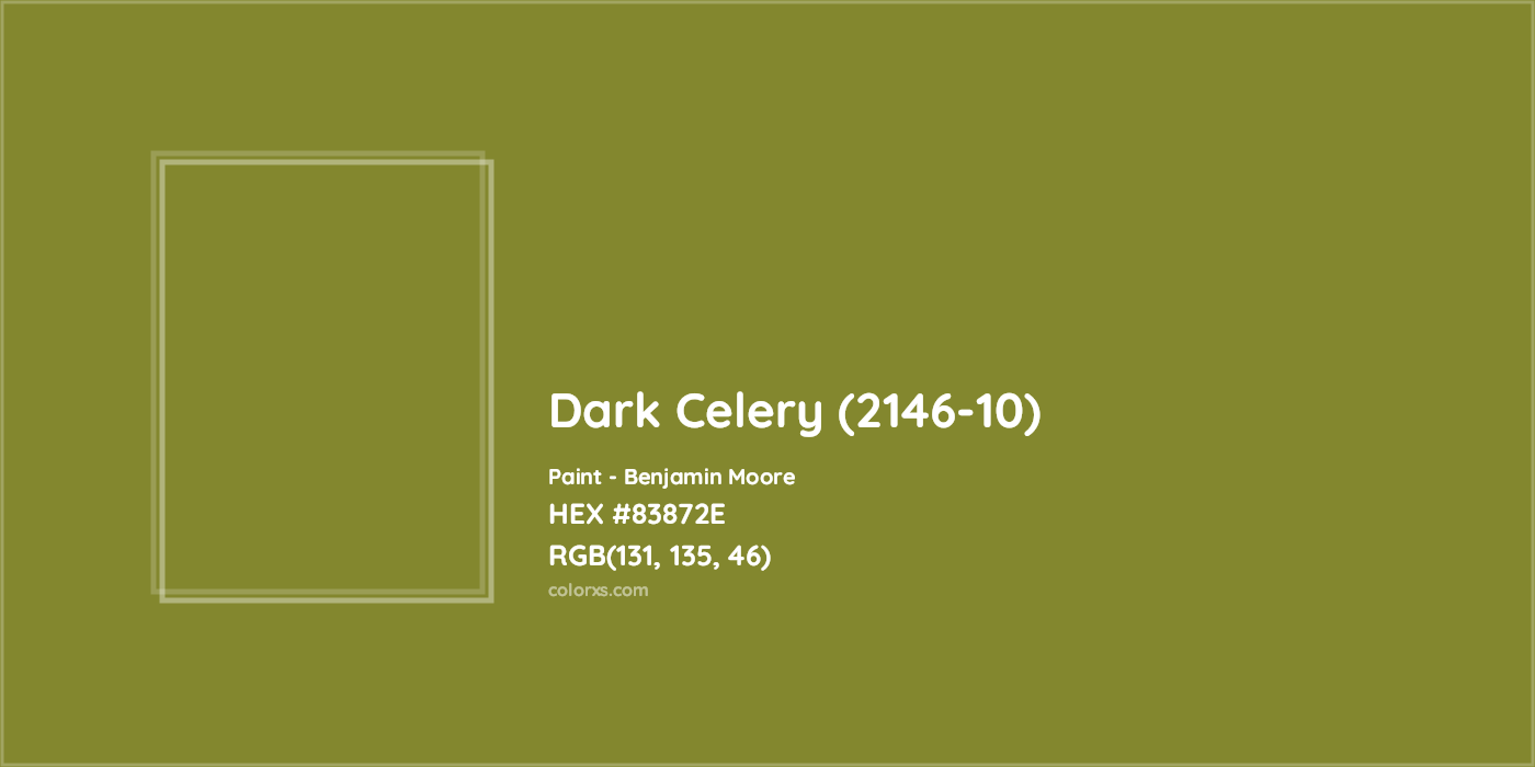 HEX #83872E Dark Celery (2146-10) Paint Benjamin Moore - Color Code