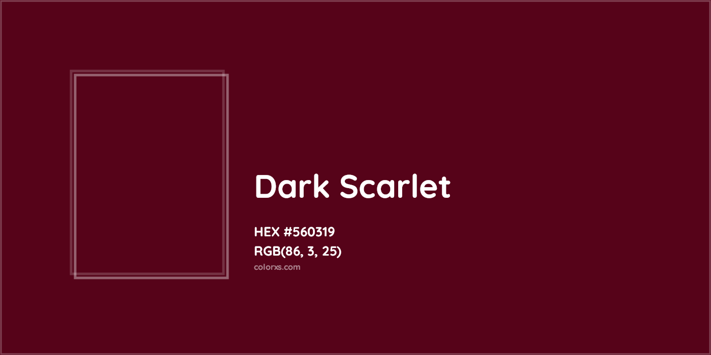 HEX #560319 Dark scarlet Color - Color Code