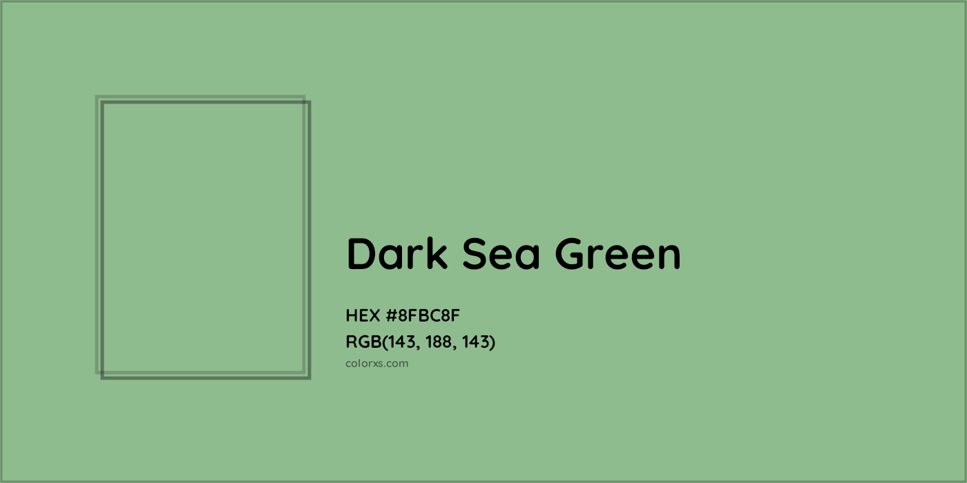 HEX #8FBC8F Dark sea green Color - Color Code