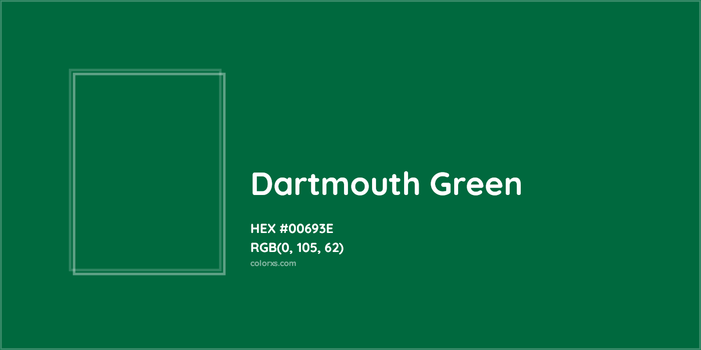 HEX #00693E Dartmouth Green Other School - Color Code