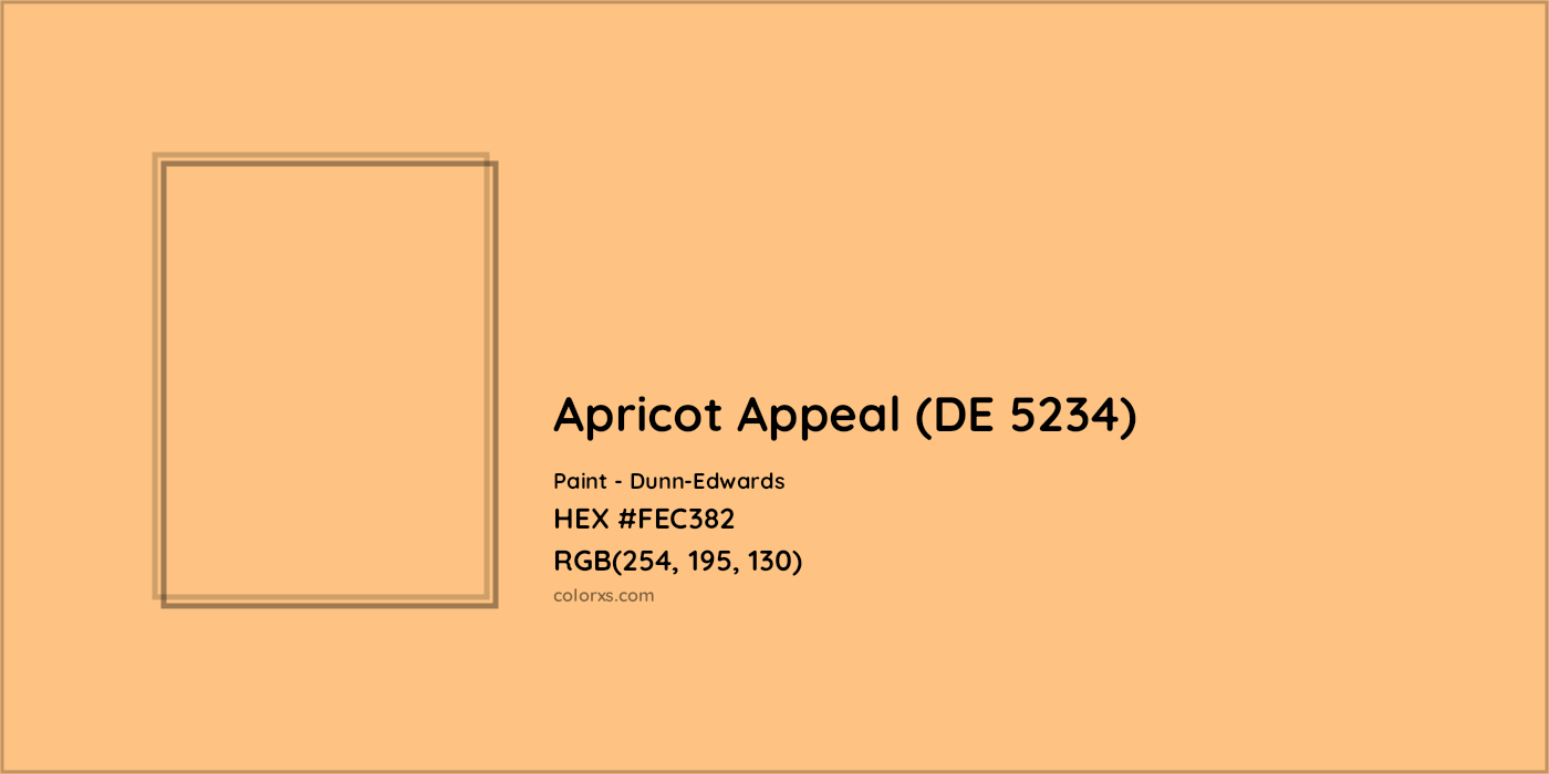 HEX #FEC382 Apricot Appeal (DE 5234) Paint Dunn-Edwards - Color Code