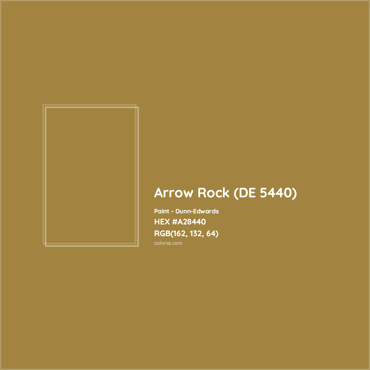 HEX #A28440 Arrow Rock (DE 5440) Paint Dunn-Edwards - Color Code