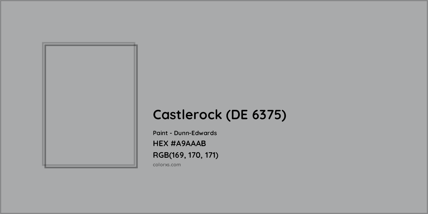 HEX #A9AAAB Castlerock (DE 6375) Paint Dunn-Edwards - Color Code