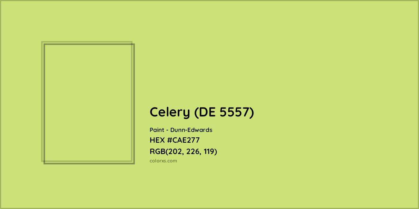 HEX #CAE277 Celery (DE 5557) Paint Dunn-Edwards - Color Code
