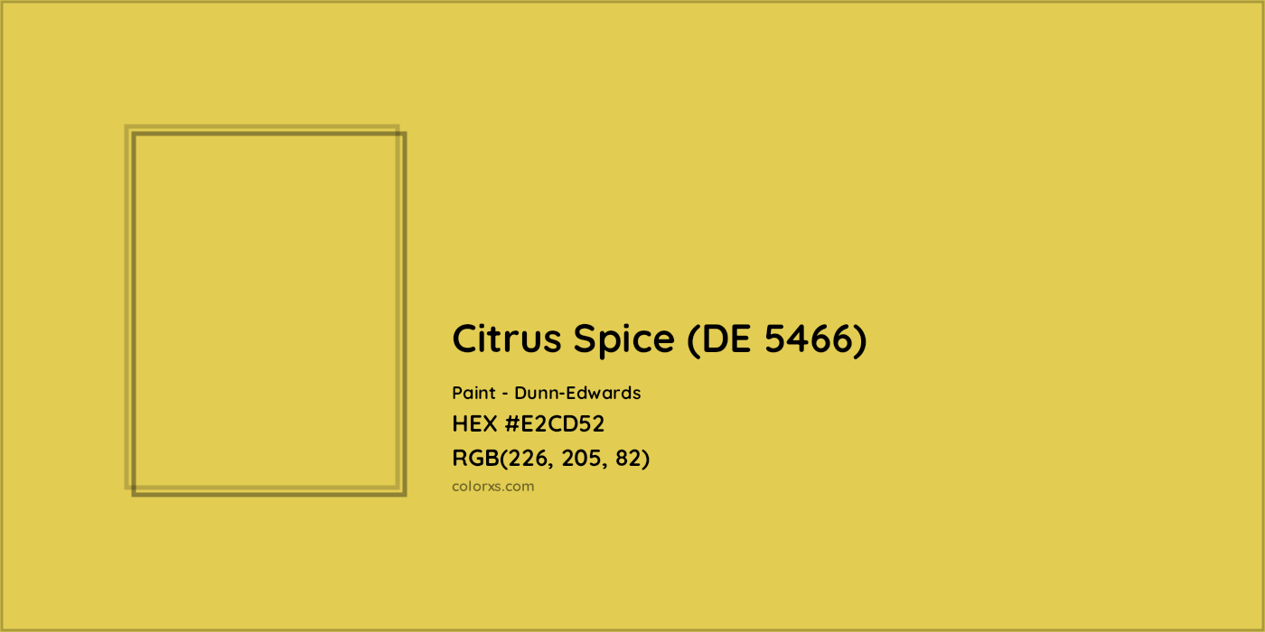HEX #E2CD52 Citrus Spice (DE 5466) Paint Dunn-Edwards - Color Code