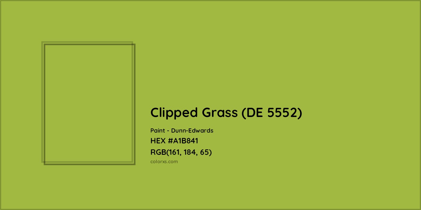 HEX #A1B841 Clipped Grass (DE 5552) Paint Dunn-Edwards - Color Code