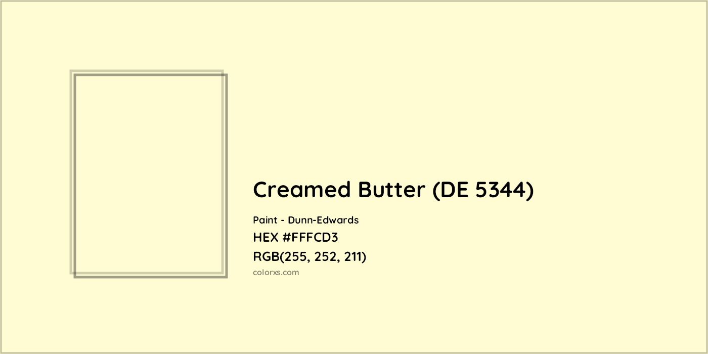 HEX #FFFCD3 Creamed Butter (DE 5344) Paint Dunn-Edwards - Color Code