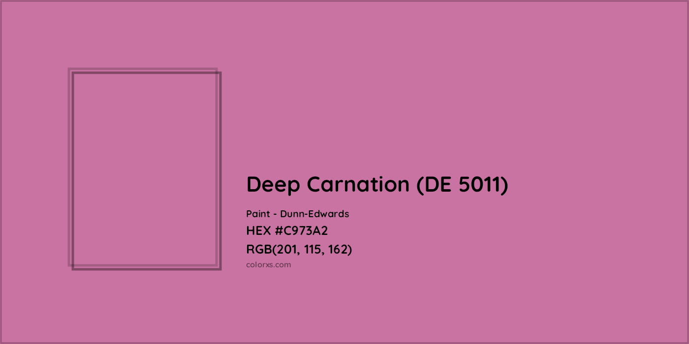 HEX #C973A2 Deep Carnation (DE 5011) Paint Dunn-Edwards - Color Code