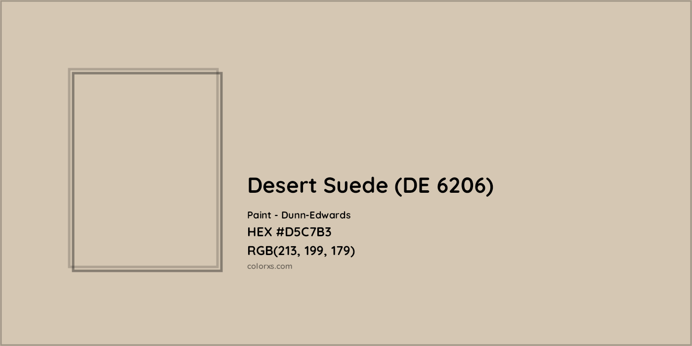 HEX #D5C7B3 Desert Suede (DE 6206) Paint Dunn-Edwards - Color Code