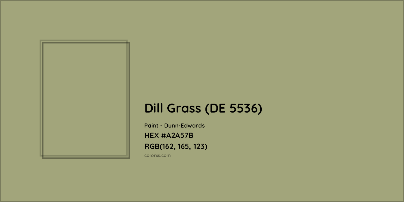 HEX #A2A57B Dill Grass (DE 5536) Paint Dunn-Edwards - Color Code