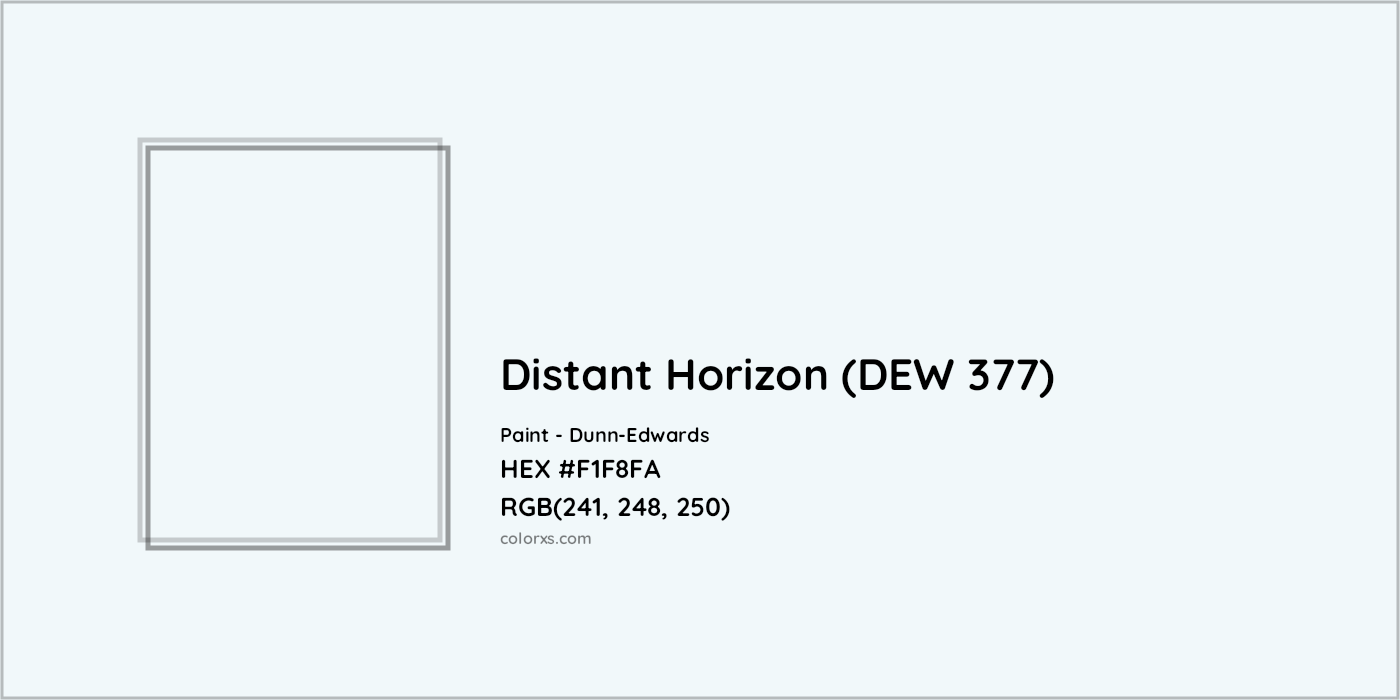 HEX #F1F8FA Distant Horizon (DEW 377) Paint Dunn-Edwards - Color Code