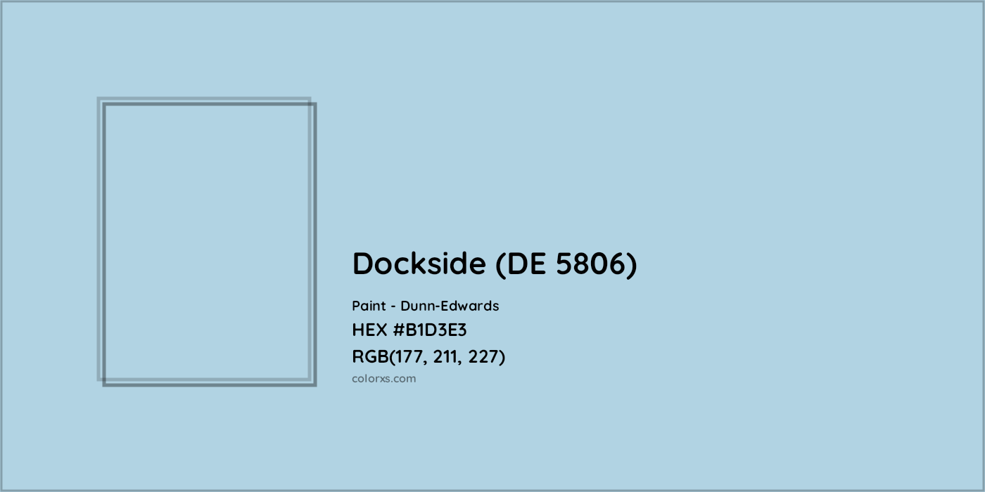 HEX #B1D3E3 Dockside (DE 5806) Paint Dunn-Edwards - Color Code