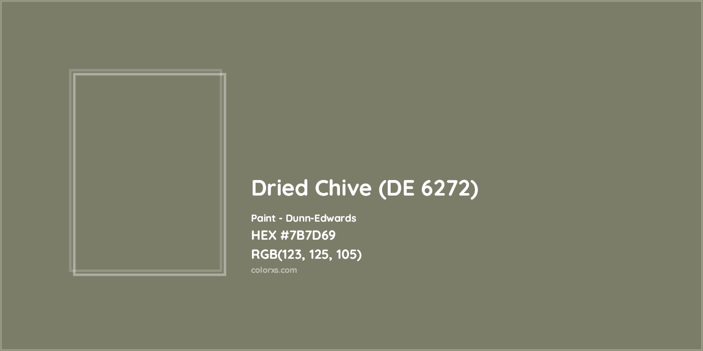 HEX #7B7D69 Dried Chive (DE 6272) Paint Dunn-Edwards - Color Code