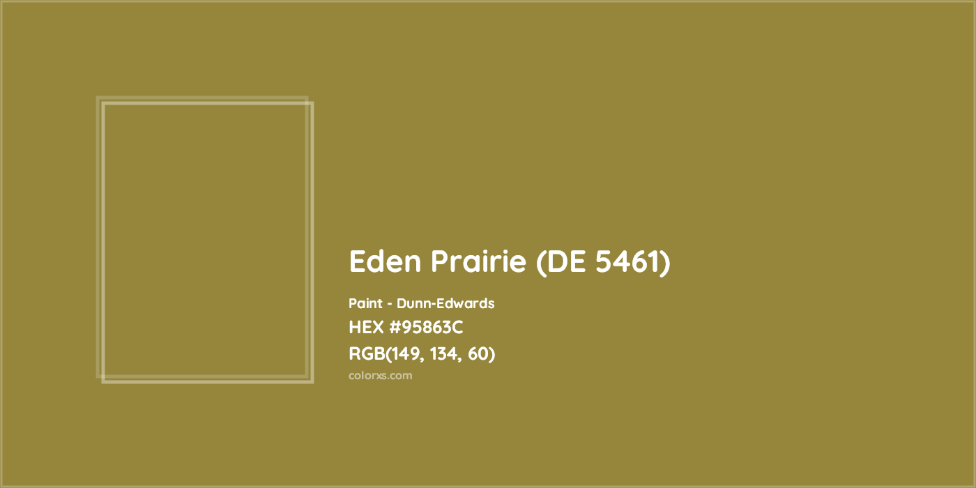 HEX #95863C Eden Prairie (DE 5461) Paint Dunn-Edwards - Color Code