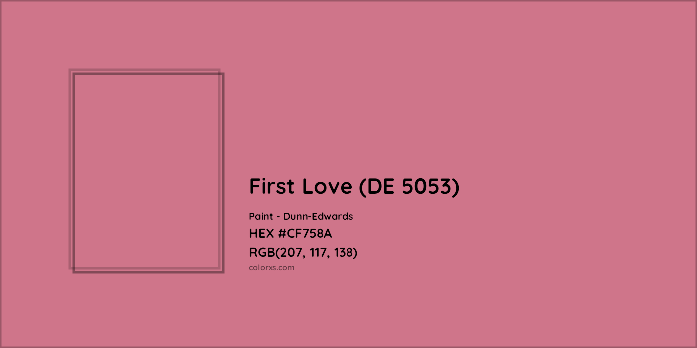 HEX #CF758A First Love (DE 5053) Paint Dunn-Edwards - Color Code