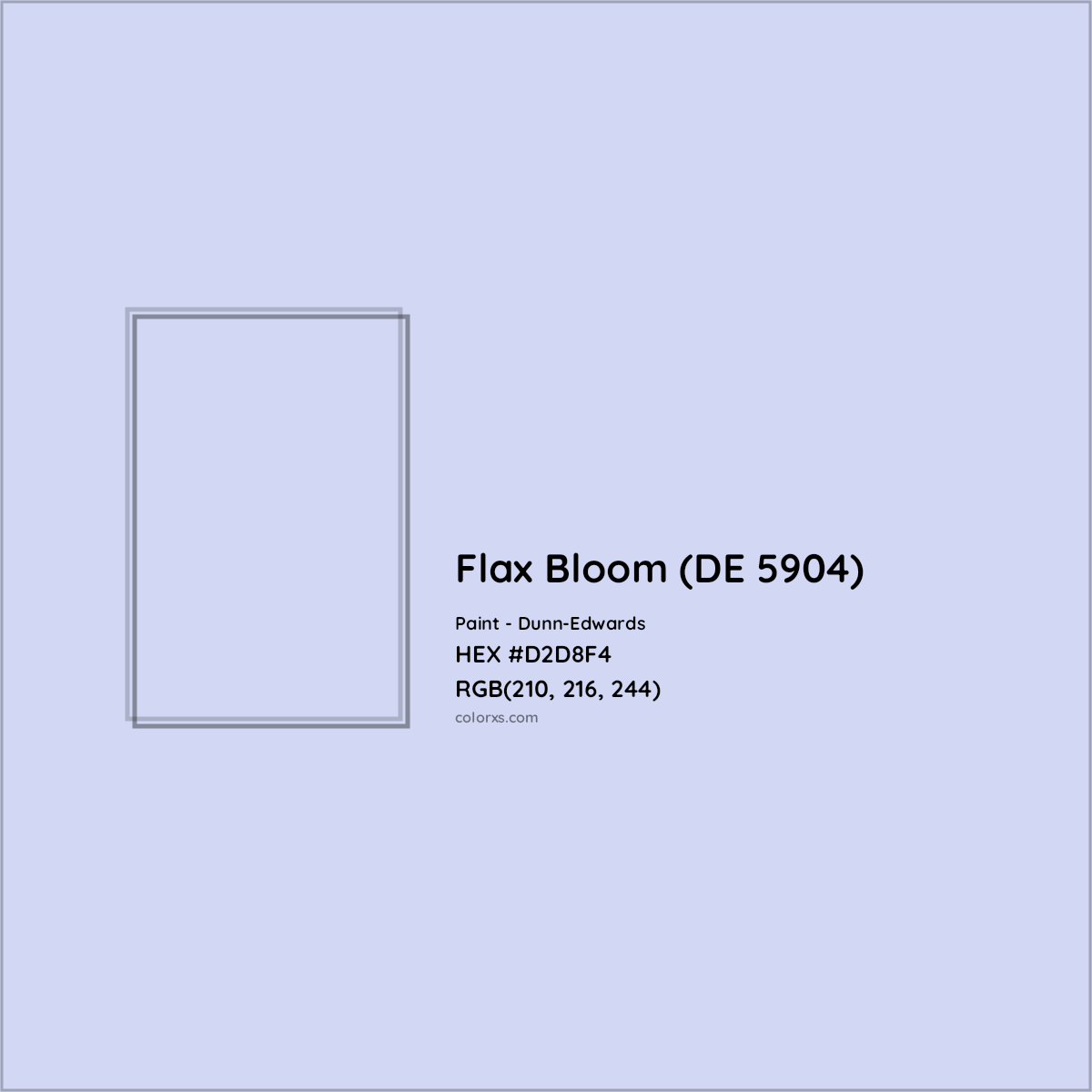 HEX #D2D8F4 Flax Bloom (DE 5904) Paint Dunn-Edwards - Color Code