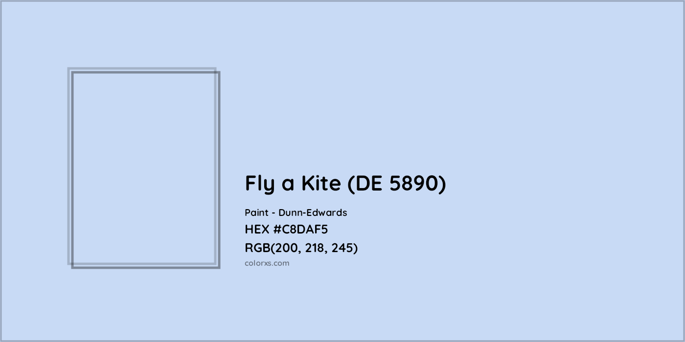 HEX #C8DAF5 Fly a Kite (DE 5890) Paint Dunn-Edwards - Color Code