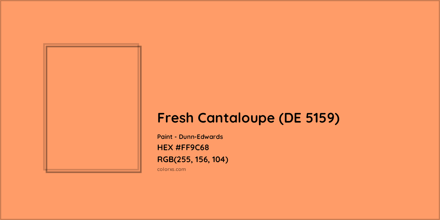HEX #FF9C68 Fresh Cantaloupe (DE 5159) Paint Dunn-Edwards - Color Code