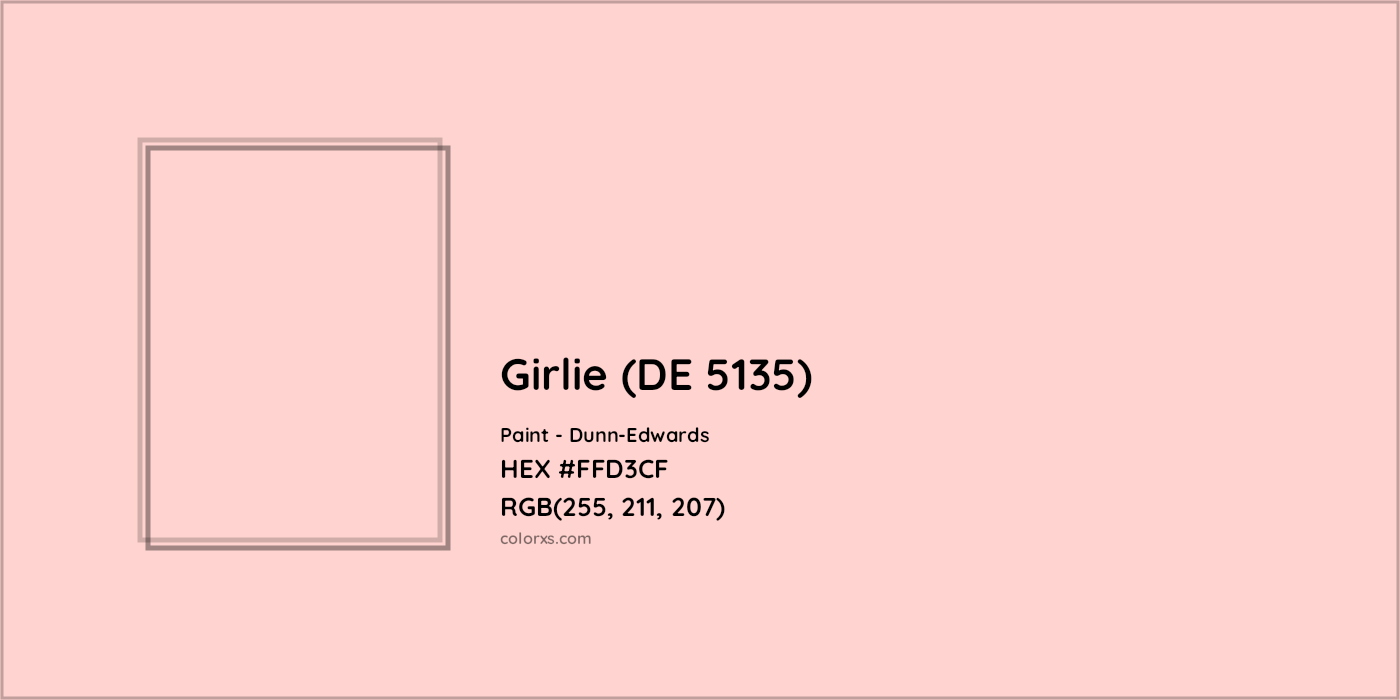 HEX #FFD3CF Girlie (DE 5135) Paint Dunn-Edwards - Color Code