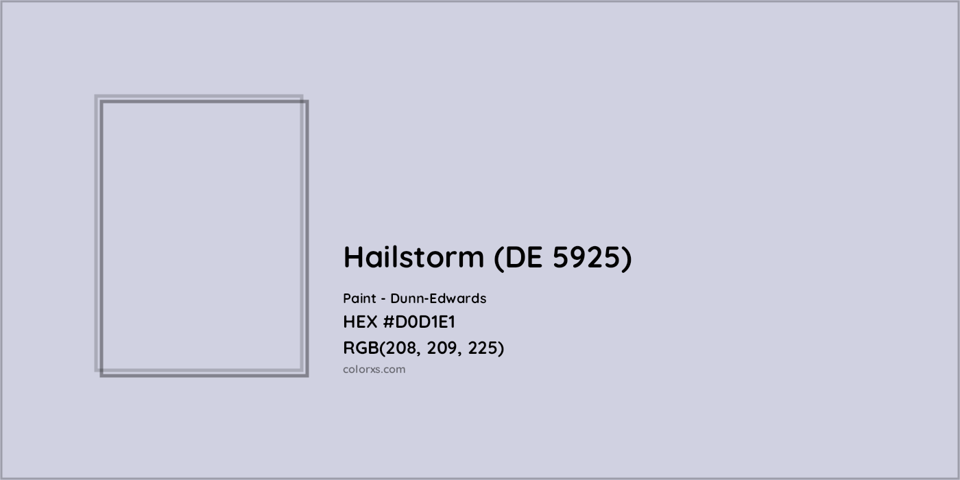 HEX #D0D1E1 Hailstorm (DE 5925) Paint Dunn-Edwards - Color Code