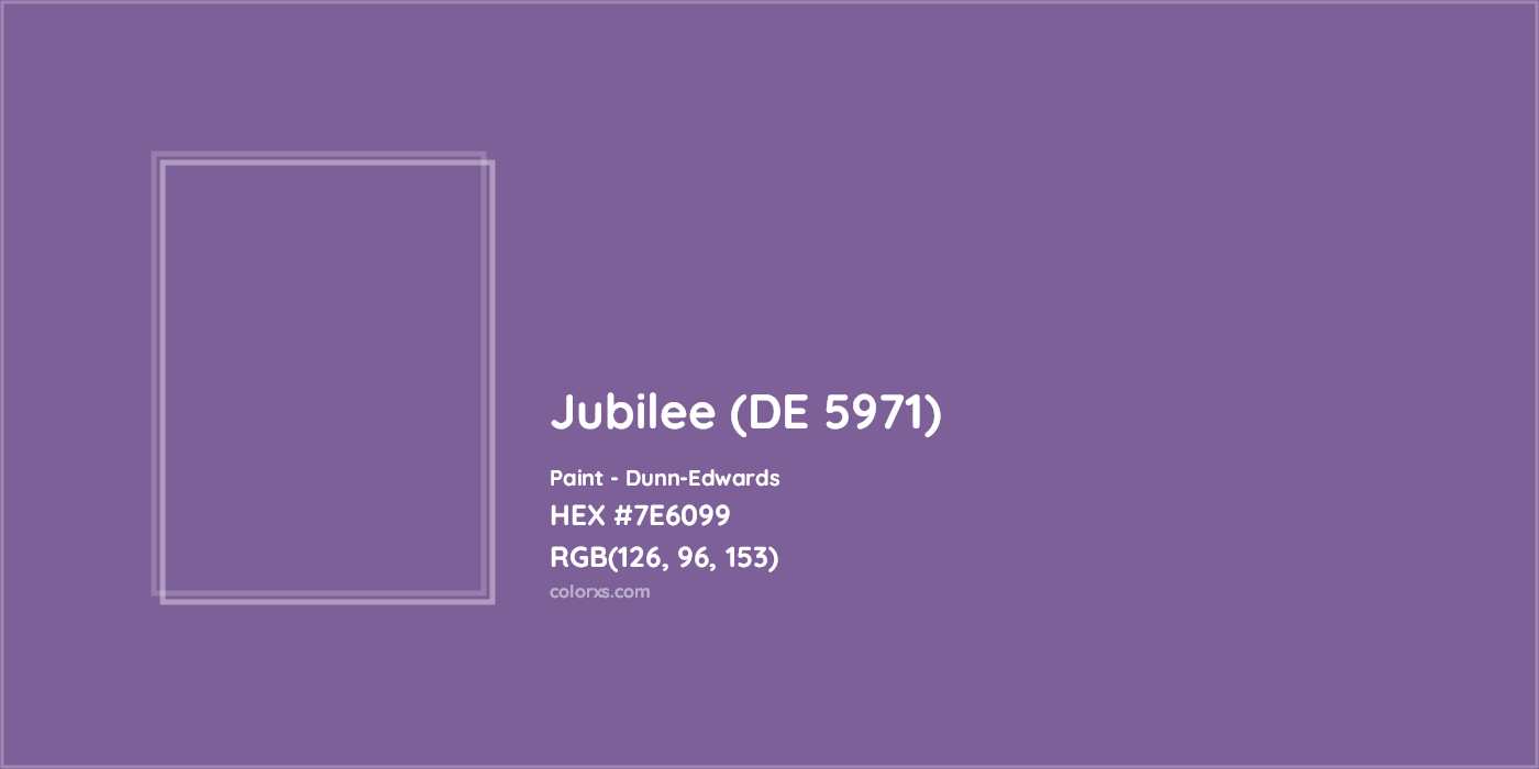 HEX #7E6099 Jubilee (DE 5971) Paint Dunn-Edwards - Color Code