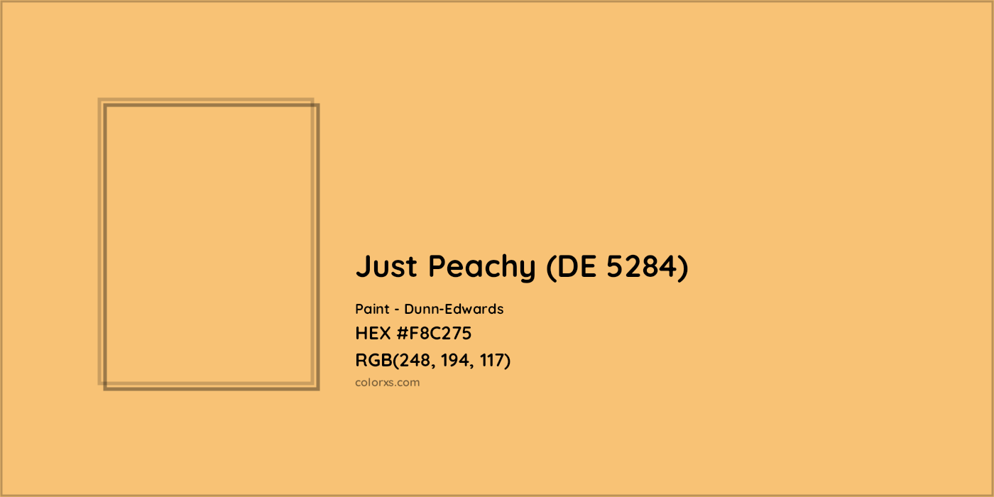 HEX #F8C275 Just Peachy (DE 5284) Paint Dunn-Edwards - Color Code