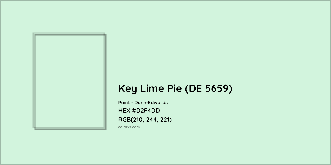 HEX #D2F4DD Key Lime Pie (DE 5659) Paint Dunn-Edwards - Color Code