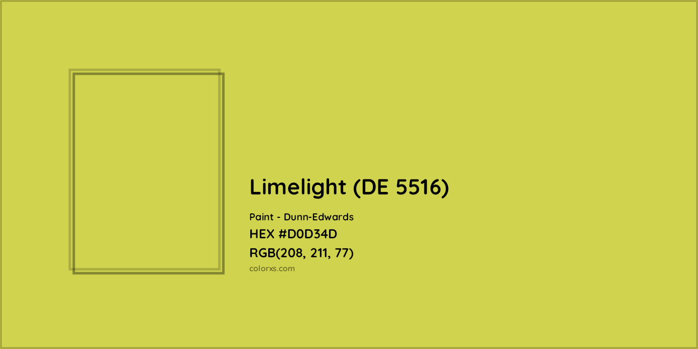 HEX #D0D34D Limelight (DE 5516) Paint Dunn-Edwards - Color Code
