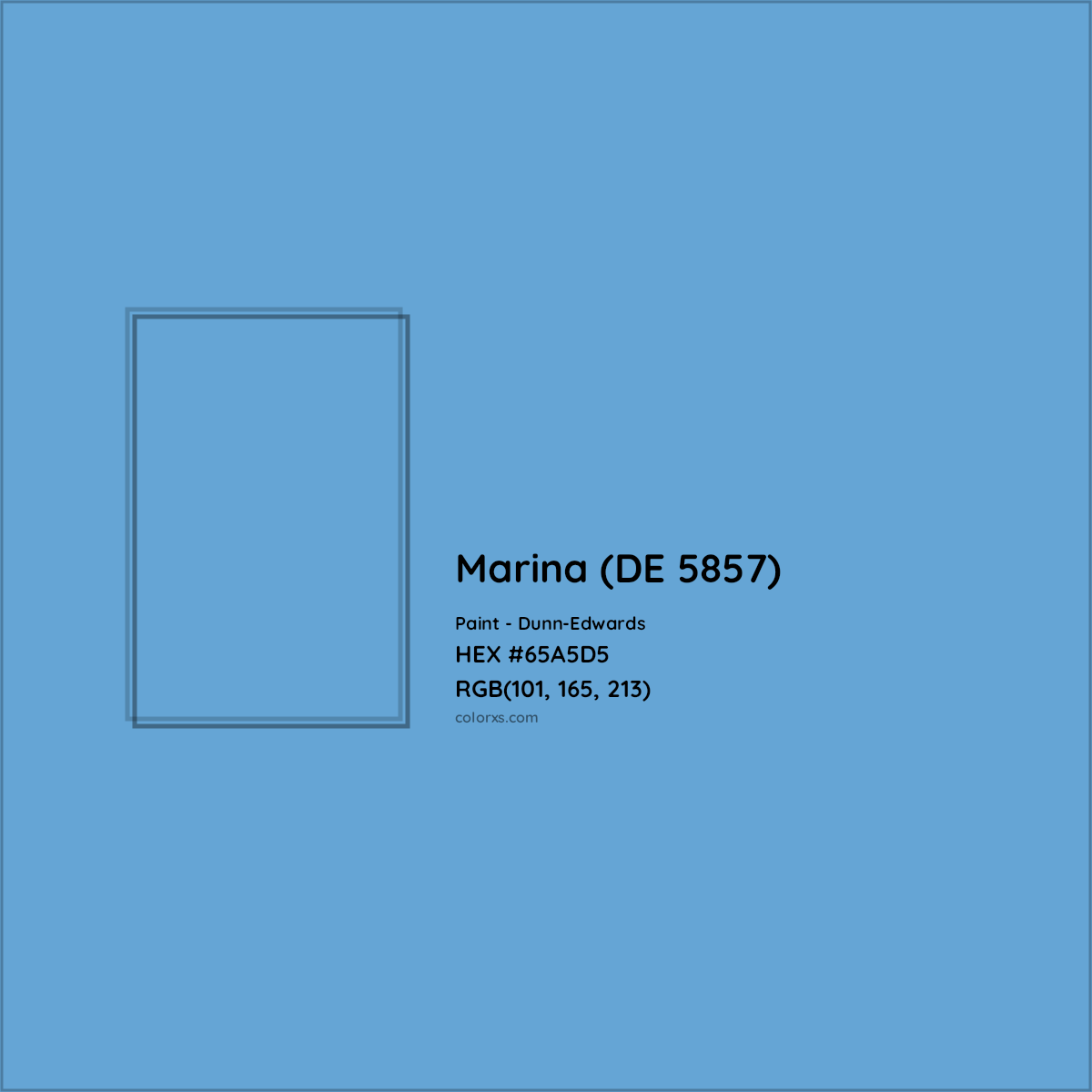 HEX #65A5D5 Marina (DE 5857) Paint Dunn-Edwards - Color Code