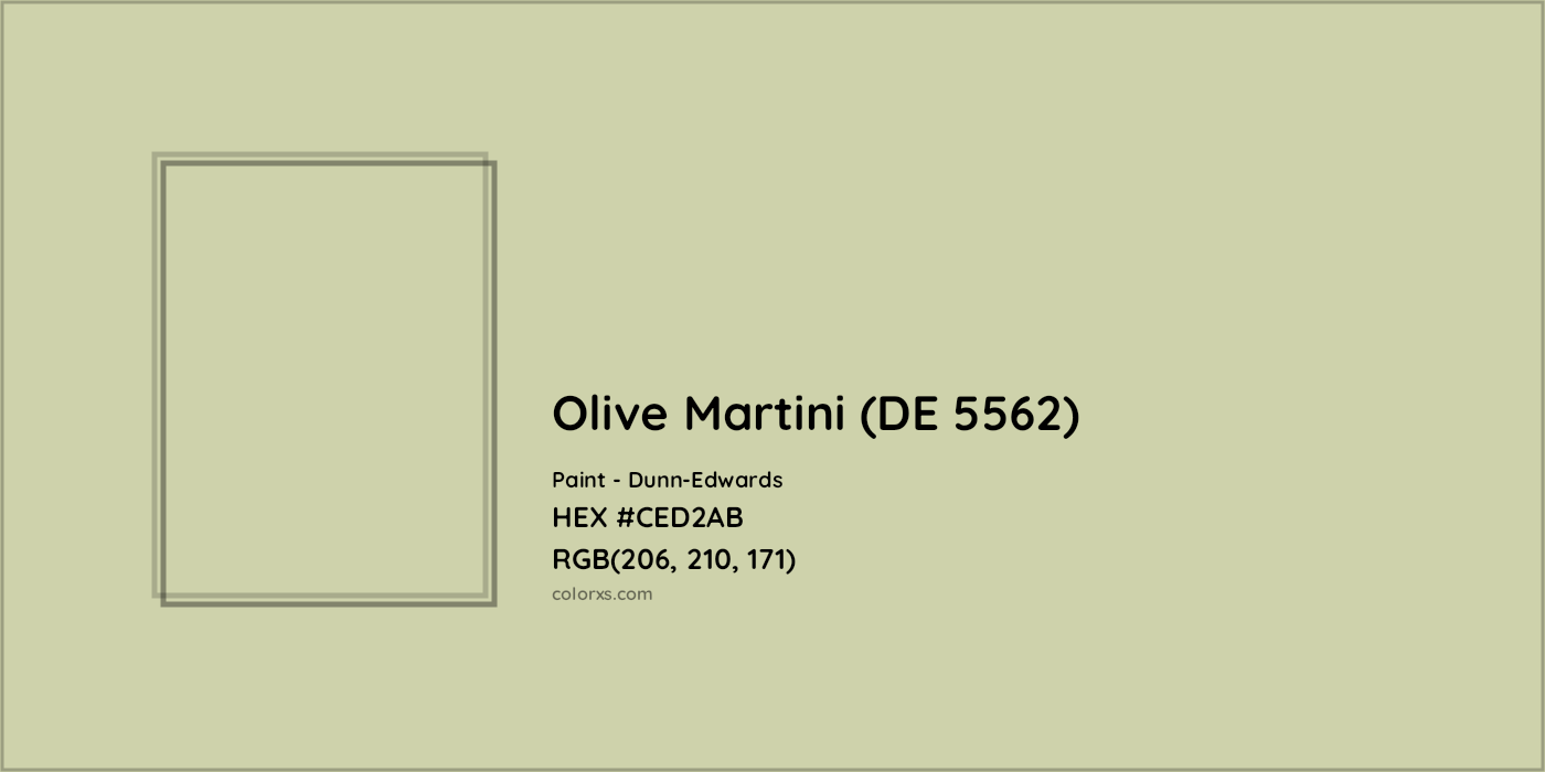 HEX #CED2AB Olive Martini (DE 5562) Paint Dunn-Edwards - Color Code