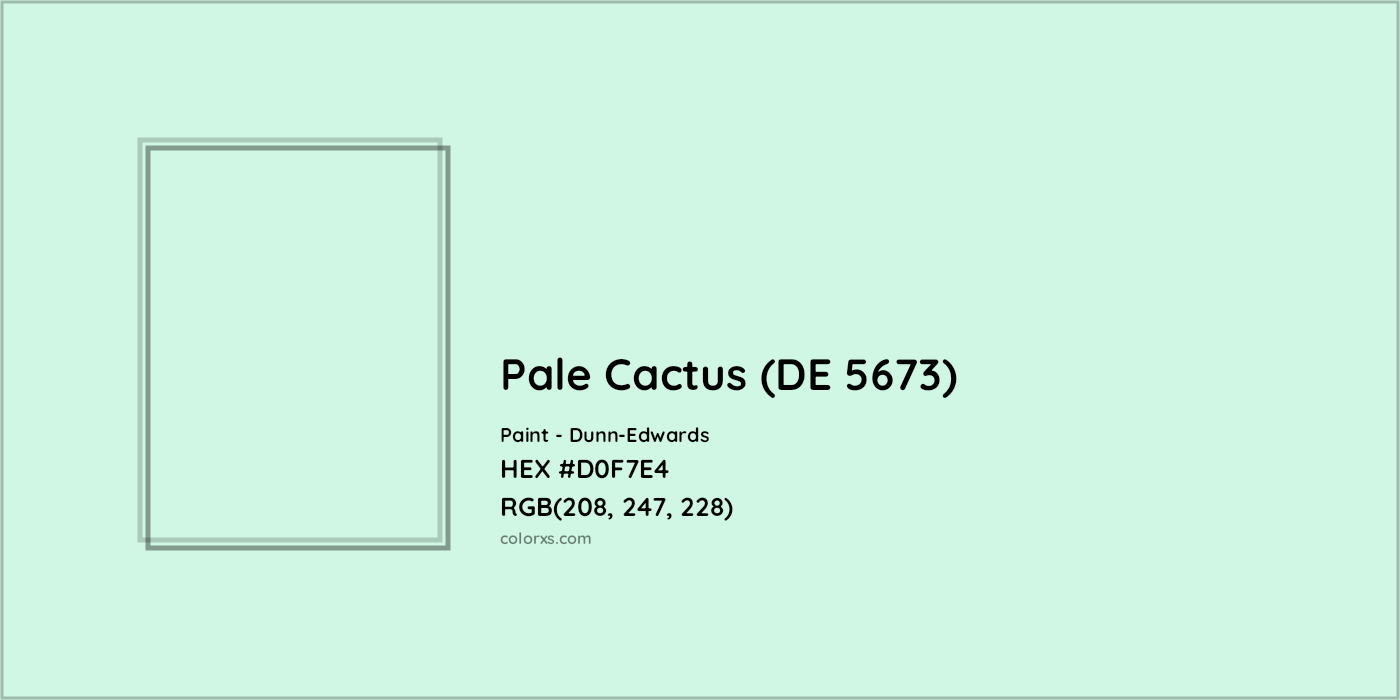 HEX #D0F7E4 Pale Cactus (DE 5673) Paint Dunn-Edwards - Color Code