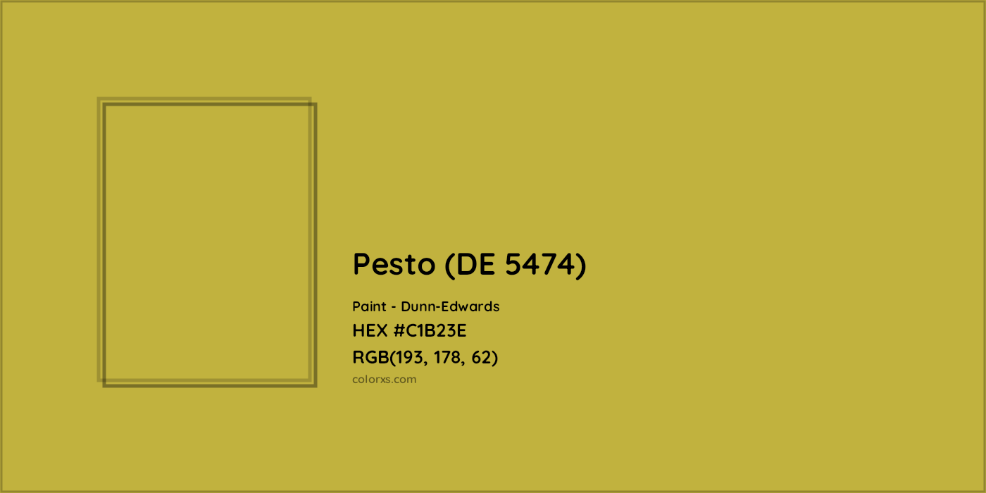 HEX #C1B23E Pesto (DE 5474) Paint Dunn-Edwards - Color Code