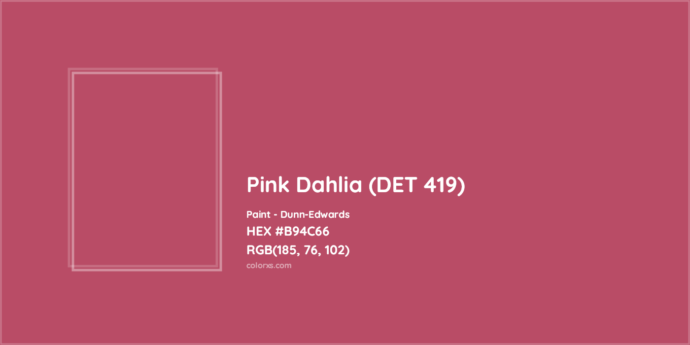 Dunn-Edwards Pink Dahlia (DET 419) Paint color codes, similar paints ...
